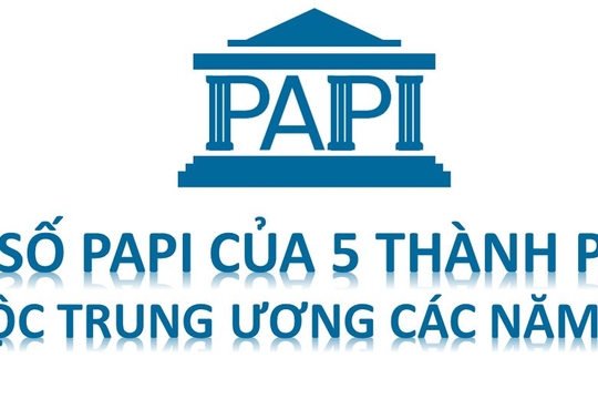 Infographic - Chỉ số PAPI của 5 thành phố trực thuộc trung ương các năm 2018-2022