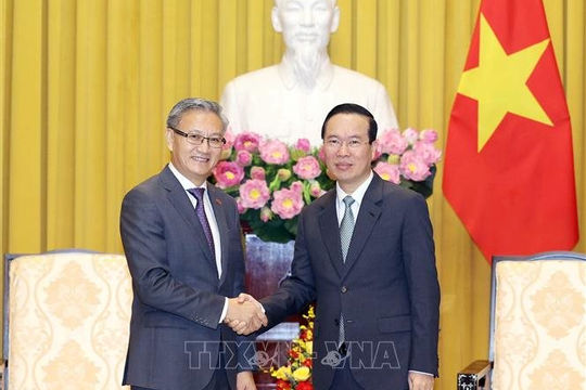 Chủ tịch nước Võ Văn Thưởng tiếp Trưởng Ban Đối ngoại Trung ương Lào Chủ tịch nước Võ Văn Thưởng tiếp Trưởng Ban Đối ngoại Trung ương Lào