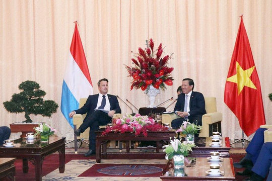 Chủ tịch UBND TP. Hồ Chí Minh tiếp Thủ tướng Luxembourg