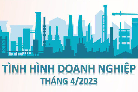 Infographic - Tình hình doanh nghiệp tháng 4/2023