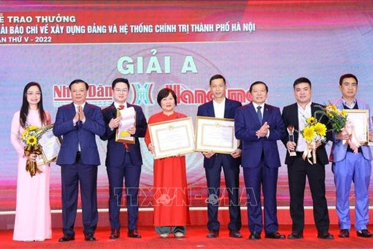 Giải Báo chí về xây dựng Đảng và hệ thống chính trị Thành phố Hà Nội lần thứ VI  Giải Báo chí về xây dựng Đảng và hệ thống chính trị Thành phố Hà Nội lần thứ VI