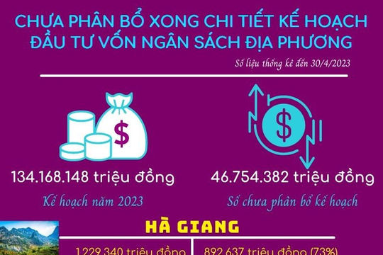 Nhiều tỉnh, thành chưa phân bổ chi tiết kế hoạch vốn đầu tư năm 2023
