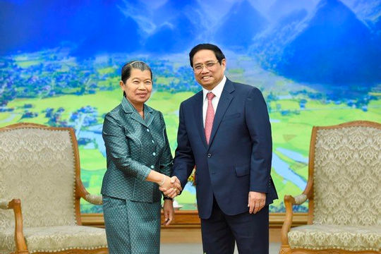 Thủ tướng Phạm Minh Chính tiếp Phó Thủ tướng Campuchia, Đoàn đại biểu Thượng viện Hoa Kỳ