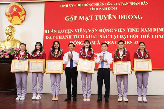 Tuyên dương huấn luyện viên, vận động viên đạt thành tích xuất sắc tại SEA Games 32