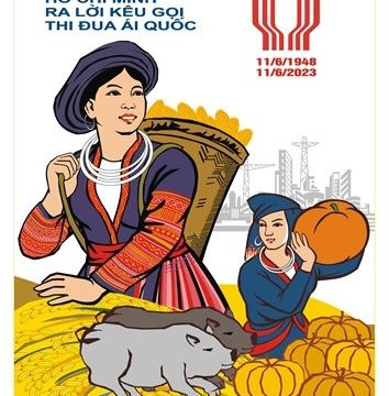 Triển lãm tranh cổ động về thi đua ái quốc