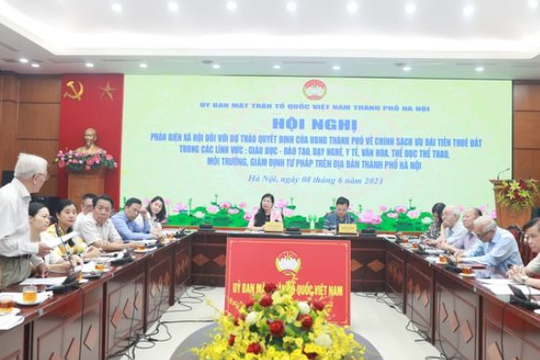 Phản biện xã hội về chính sách ưu đãi tiền thuê đất trong lĩnh vực giáo dục, văn hóa, y tế Phản biện xã hội về chính sách ưu đãi tiền thuê đất trong lĩnh vực giáo dục, văn hóa, y tế