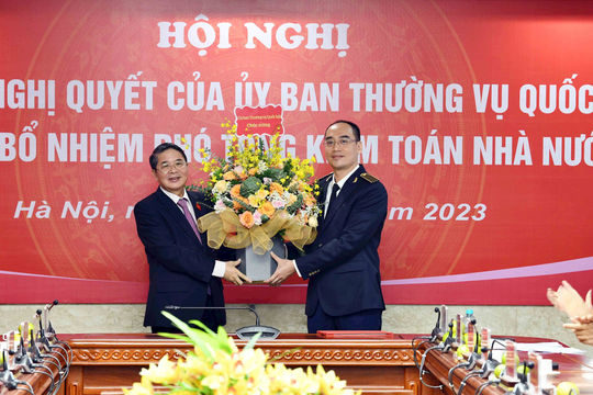 Hình ảnh tại Hội nghị trao Nghị quyết bổ nhiệm tân Phó Tổng Kiểm toán nhà nước