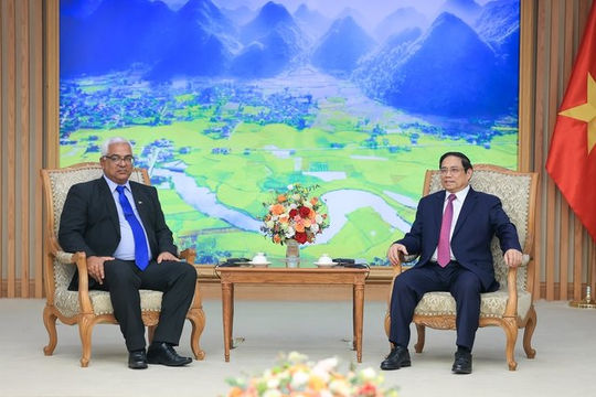 Thủ tướng Phạm Minh Chính tiếp Bộ trưởng Bộ Tư pháp Cuba