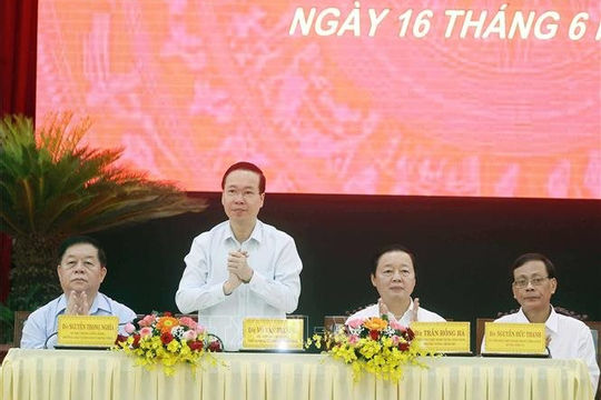 Chủ tịch nước làm việc với Tỉnh ủy Ninh Thuận