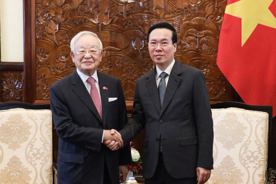 Chủ tịch nước tiếp Chủ tịch Liên đoàn giới Chủ các doanh nghiệp Hàn Quốc