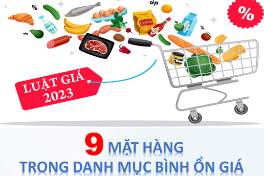 Infographic - 9 mặt hàng trong danh mục bình ổn giá