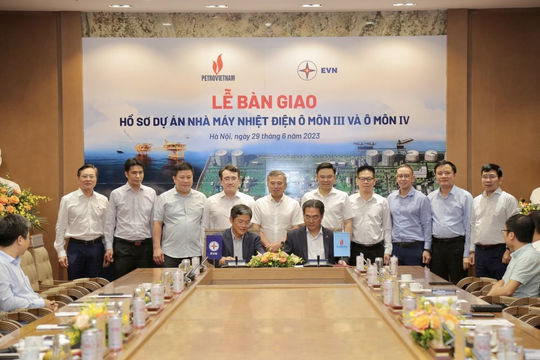 PVN tiếp nhận hồ sơ Dự án Nhà máy Nhiệt điện Ô Môn III và Ô Môn IV từ EVN