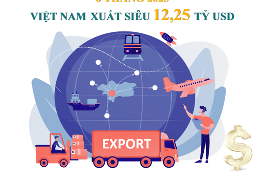 Infographic - 6 tháng đầu năm 2023, Việt Nam xuất siêu 12,25 tỷ USD