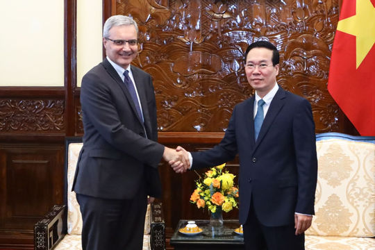 Chủ tịch nước tiếp Đại sứ Pháp Nicolas Warnery
