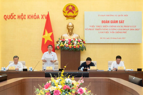 Đánh giá khách quan, toàn diện việc thực hiện chính sách, pháp luật về phát triển năng lượng Đánh giá khách quan, toàn diện việc thực hiện chính sách, pháp luật về phát triển năng lượng