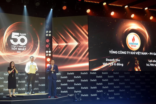 PV GAS lần thứ 11 liên tiếp được Forbes Việt Nam vinh danh “Top50 Công ty niêm yết tốt nhất Việt Nam năm 2023” PV GAS lần thứ 11 liên tiếp được Forbes Việt Nam vinh danh “Top50 Công ty niêm yết tốt nhất Việt Nam năm 2023”