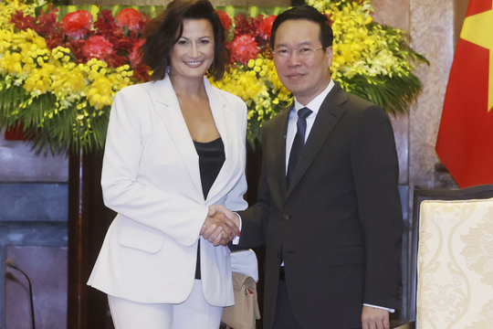 Chủ tịch nước tiếp Chủ tịch Thượng viện Vương quốc Bỉ