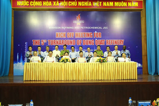 Khởi động bảo dưỡng tổng thể Nhà máy lọc dầu Dung Quất