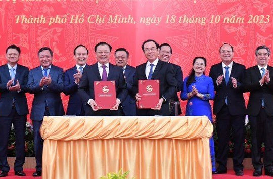 Thành phố Hồ Chí Minh và Thành phố Hà Nội tăng cường hợp tác 