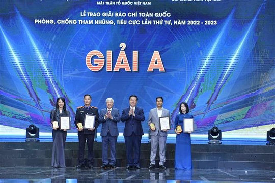 54 tác phẩm đạt Giải báo chí toàn quốc phòng, chống tham nhũng, tiêu cực