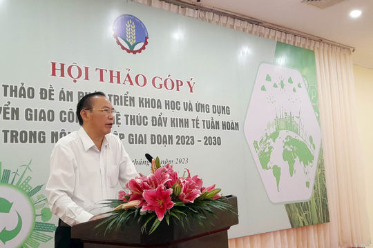 Thúc đẩy kinh tế tuần hoàn để phát triển nông nghiệp hiệu quả, bền vững Thúc đẩy kinh tế tuần hoàn để phát triển nông nghiệp hiệu quả, bền vững