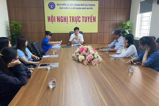 Hải Phòng: BHXH Ngô Quyền tổ chức “Hội nghị làm việc với các đơn vị về việc đóng BHXH, BHYT, BHTN cho người lao động”