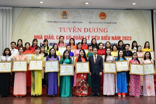 Tuyên dương 200 nhà giáo, cán bộ quản lý tiêu biểu năm 2023