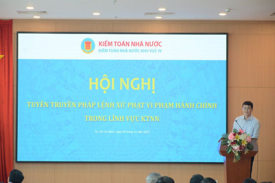 Kiểm toán nhà nước khu vực IV: Tuyên truyền Pháp lệnh Xử phạt vi phạm hành chính trong lĩnh vực Kiểm toán nhà nước Kiểm toán nhà nước khu vực IV: Tuyên truyền Pháp lệnh Xử phạt vi phạm hành chính trong lĩnh vực Kiểm toán nhà nước