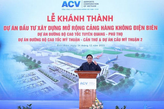 Thủ tướng Phạm Minh Chính dự Lễ khánh thành 4 dự án giao thông quan trọng