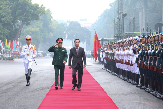 Chủ tịch nước Võ Văn Thưởng dự Hội nghị quân chính toàn quân năm 2023