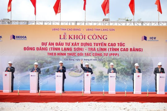 Phấn đấu cuối năm 2025, đầu năm 2026 thông xe toàn tuyến cao tốc Đồng Đăng - Trà Lĩnh