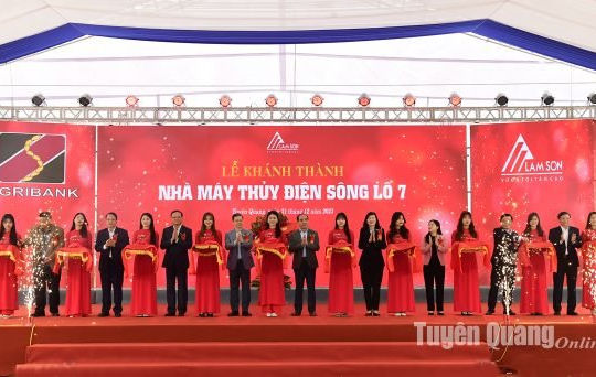 Khánh thành Nhà máy Thủy điện Sông Lô 7 có vốn đầu tư trên 1.490 tỷ đồng