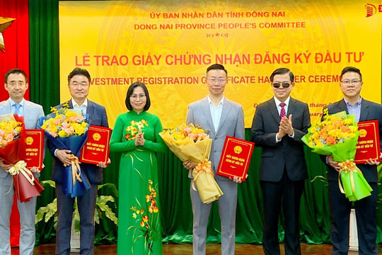 Đồng Nai cấp phép mới 4 dự án FDI với hơn 156 triệu USD