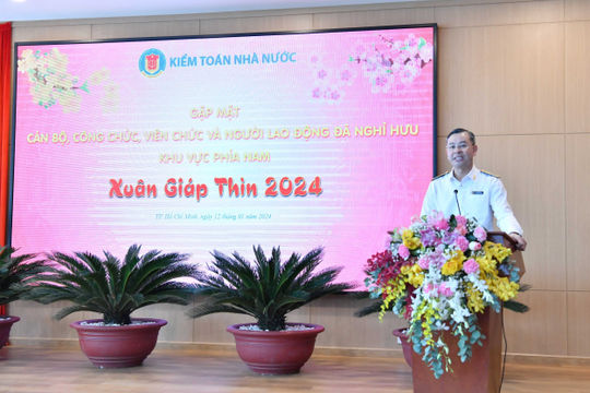 Kiểm toán nhà nước gặp mặt cán bộ hưu trí khu vực phía Nam nhân dịp Xuân Giáp Thìn 2024 Kiểm toán nhà nước gặp mặt cán bộ hưu trí khu vực phía Nam nhân dịp Xuân Giáp Thìn 2024