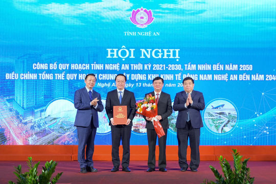 Công bố Quy hoạch tỉnh Nghệ An thời kỳ 2021-2030, tầm nhìn đến năm 2050