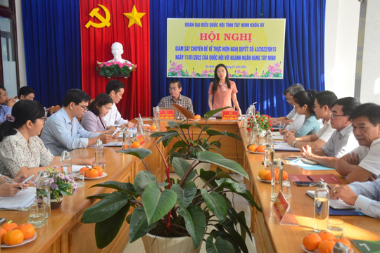 Tây Ninh: Giám sát việc thực hiện chính sách tài khóa, tiền tệ  Tây Ninh: Giám sát việc thực hiện chính sách tài khóa, tiền tệ