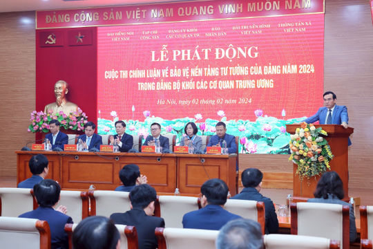 Phát động Cuộc thi chính luận về bảo vệ nền tảng tư tưởng của Đảng năm 2024 trong Đảng bộ Khối các cơ quan Trung ương