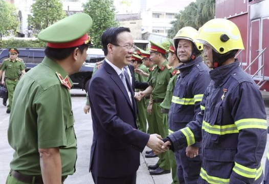 Chủ tịch nước chúc Tết lực lượng Công an Thành phố Hồ Chí Minh Chủ tịch nước chúc Tết lực lượng Công an Thành phố Hồ Chí Minh