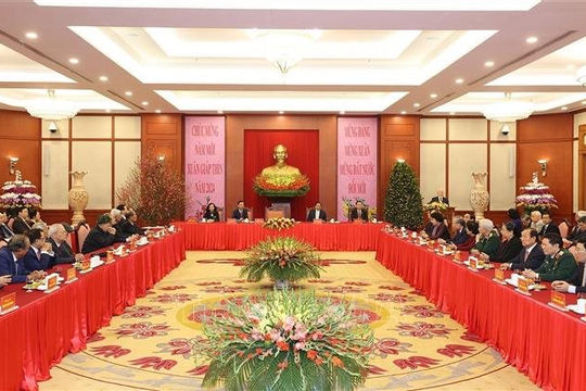 Tổng Bí thư chúc Tết lãnh đạo, nguyên lãnh đạo Đảng, Nhà nước Tổng Bí thư chúc Tết lãnh đạo, nguyên lãnh đạo Đảng, Nhà nước