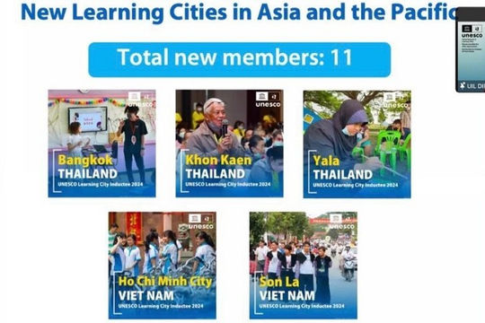 Hai thành phố của Việt Nam trở thành thành viên “Mạng lưới Thành phố học tập toàn cầu” Hai thành phố của Việt Nam trở thành thành viên “Mạng lưới Thành phố học tập toàn cầu”