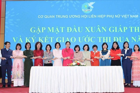 Hội liên hiệp Phụ nữ Việt Nam ký kết giao ước thi đua năm 2024 Hội liên hiệp Phụ nữ Việt Nam ký kết giao ước thi đua năm 2024