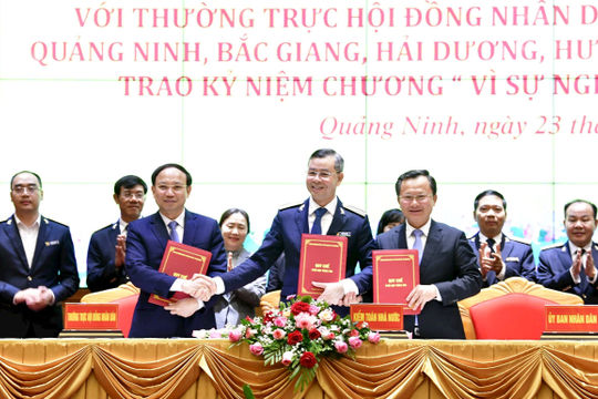 Tăng cường quan hệ phối hợp giữa Kiểm toán nhà nước với tỉnh Quảng Ninh, Bắc Giang, Hải Dương, Hưng Yên và thành phố Hải Phòng