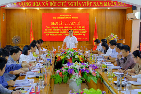Quảng Trị: Giám sát hiệu quả hoạt động của các đơn vị sự nghiệp công lập Quảng Trị: Giám sát hiệu quả hoạt động của các đơn vị sự nghiệp công lập