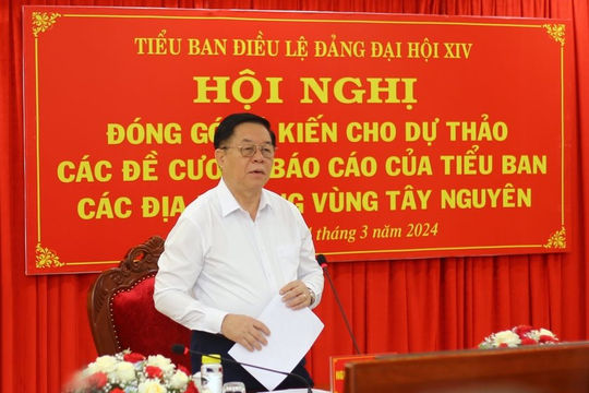 Đóng góp ý kiến về văn kiện Đại hội Đảng và Dự thảo Đề cương Báo cáo tổng kết công tác xây dựng Đảng 