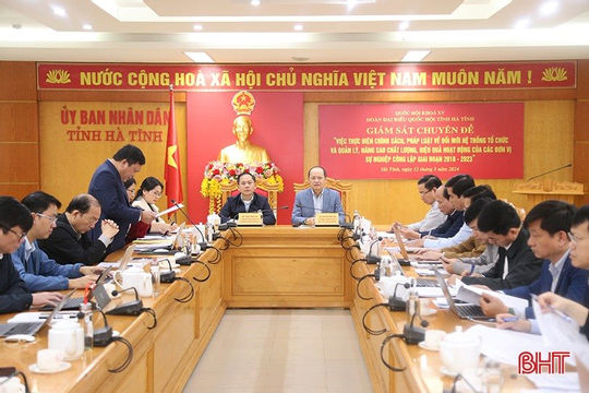 Hà Tĩnh: Sắp xếp mạng lưới đơn vị sự nghiệp công lập gắn với quy hoạch phát triển kinh tế - xã hội