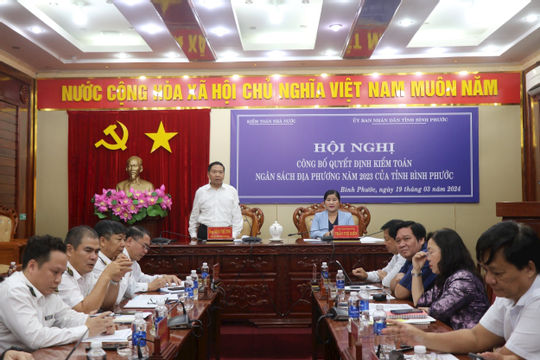 Bắt đầu kiểm toán ngân sách tỉnh Bình Phước Bắt đầu kiểm toán ngân sách tỉnh Bình Phước