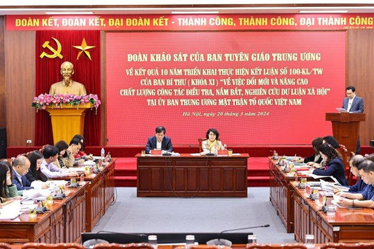 Đổi mới, nâng cao chất lượng điều tra, nắm bắt, nghiên cứu dư luận xã hội