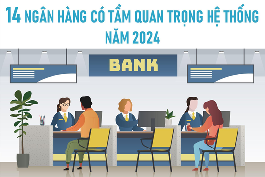 Infographic - 14 ngân hàng có tầm quan trọng hệ thống năm 2024