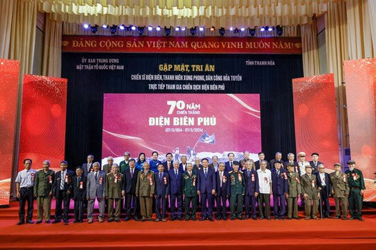 Gặp mặt, tri ân Thanh niên xung phong, dân công hỏa tuyến tham gia Chiến dịch Điện Biên Phủ Gặp mặt, tri ân Thanh niên xung phong, dân công hỏa tuyến tham gia Chiến dịch Điện Biên Phủ