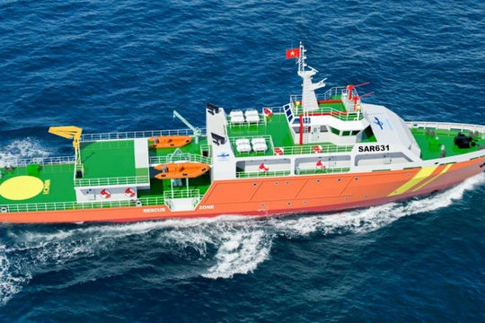 Siêu tàu cứu nạn hiện đại nhất Việt Nam sắp được đưa vào vận hành 